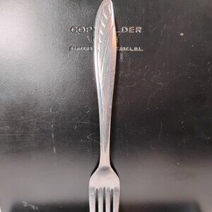 Majesco stainless steel vintage 1950s dinner fork midcentury modern unknown patt